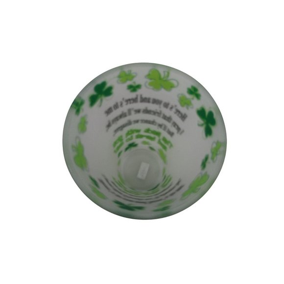 Irish Novelty Toast Frosted Pint Glass St Patricks Day Beer GUC Minor Flaw - Picture 8 of 10